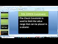 SQL SERVER TUTORIAL ENGLISH SQL CHECK Constraint