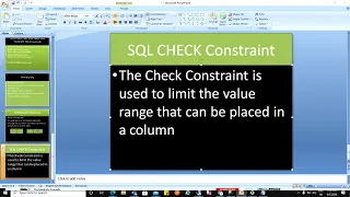 SQL SERVER TUTORIAL ENGLISH SQL CHECK Constraint