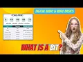 What is a binary digit What is a BIT