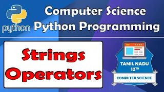 Python string operators with example in tamil