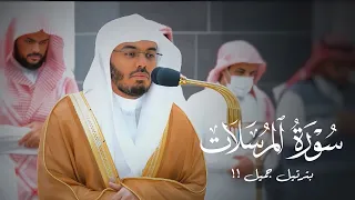 سورة المرسلات بترتيل جميل للشيخ د  ياسر الدوسري   عشاء الأحد          ه  دندنها