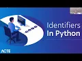 Python Identifier Part 1