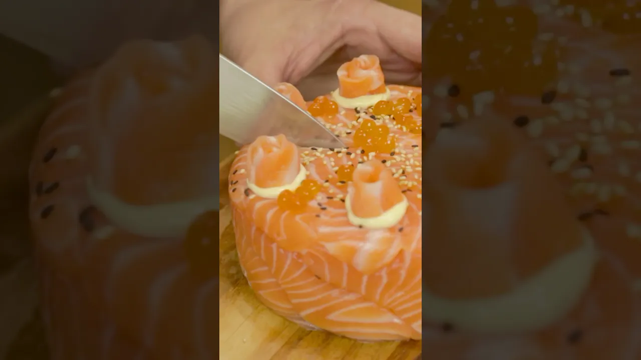 Sushi Cake - Salmon Cake  
