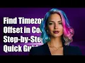 How to Find Timezone Offset in Programming A Step-by-Step Guide