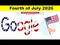 Fourth of July 2026 Google Doodle Celebrating 250 years of the USA