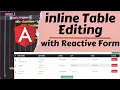 Inline Table Editing Using Reactive Form angular tutorial angular tutorial for beginners