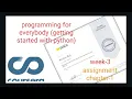 Programming for everybody getting started with python week-3 chapter-1 assignment