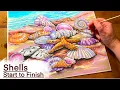 SHELLS - Paint by Numbers from Start to Finish