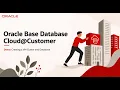 Creating a VM Cluster and Database on Oracle Base Database Cloud Customer
