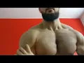 Beast Muscle Show Big Chest Being Worshipped by a fan