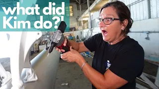 WHAT DID KIM DO?!//Drilling Holes In The Mast-Episode 111