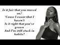 Normani - Fair (Lyrics)