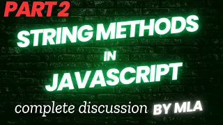 String methods string part 02 javascript