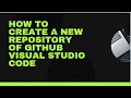 How to create a new Repository of GitHub VS Code Flutter