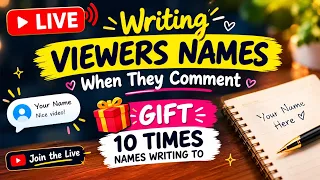 Writing your names!