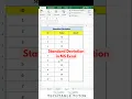 Calculate Standard Deviation in Excel in Seconds