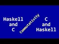 C and Haskell commutativity and partial function application