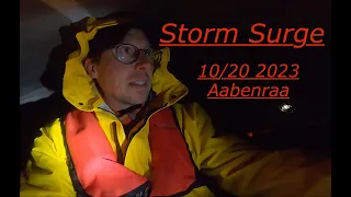 Storm Surge, Denmark, Aabenraa, oktober 20 th. 2023