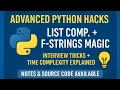 Advanced Python Tips Tricks Best Practices List Comprehension F-Strings Interview Hacks