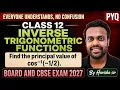 Find the principal value of cos -1 - Math