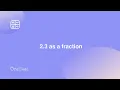 23 as a fraction