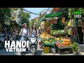 Hanoi Vietnam Walking Tour - Hidden Streets and Local Life Away from Tourists in 4K R
