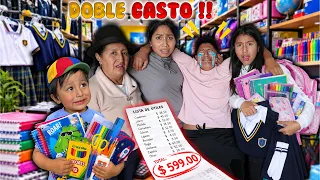 DOS HIJOS a la ESCUELA = DOBLE GASTO 😭