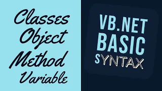 VB NET BASIC SYNTAX