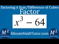 Factor Completely x 3-64