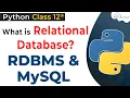 Relational Database Class 12 Data RDBMS DBMS in Computer Science with Python Class 12 CBSE