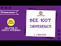 beecrowd Problem 1007 Difference solution Bangla C language
