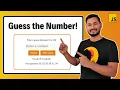 Guess the Number in JavaScript Project for Beginners JavaScript Projects