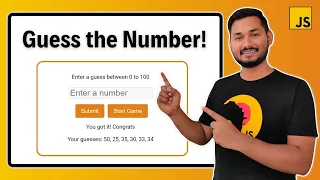 Guess the Number in JavaScript Project for Beginners JavaScript Projects