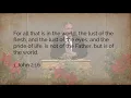1 John 2 16-17 - Three Great Enemies Of The Believer
