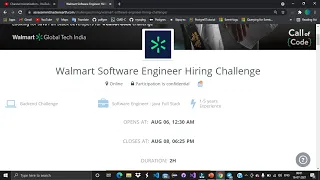 Walmart Hiring Challenge Software Engineer