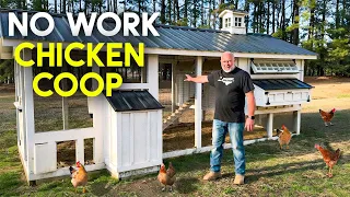 EASY Low Maintenance CHICKEN COOP Automatic Food and Water