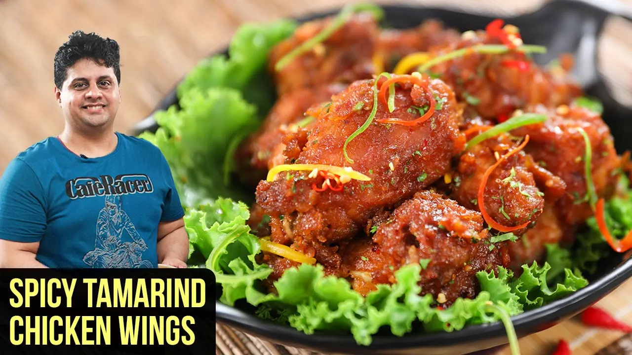 Spicy Tamarind Chicken Wings   How To Make Tamarind Chicken Wings   Starter Recipe by Prateek