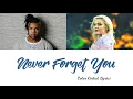 Download Lagu Zara Larsson ft. MNEK - Never Forget You (Lyrics) (Color Coded Lyrics)