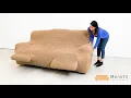 Instruction - How to put on Menotti 3 Seater Recliner Sofa Cover