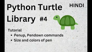 Python Turtle Library Complete Tutorial Explained In Hindi