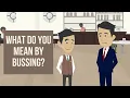 What is bussing in a restaurant