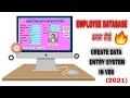 Create Employee Database In Visual Basic 6 How to Create an Employee Data Entry System