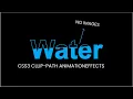 CSS Water Wave Text Animation Effects Useing CSS Clip-path CSS Tutorials