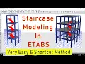 How To Model The Staircase In ETABS Design Of Staircase In ETABS How To Draw Staircase In ETABS
