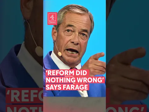 'Reform did nothing wrong' says Farage