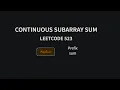 Continuous Subarray Sum - Leetcode 523