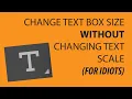 How to Change Text Box Size WITHOUT Changing Text Scale in Illustrator