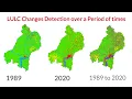 Lagu Land use/Land cover Change detection Analysis for an Area over a certain timeline like 1989 to 2020