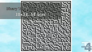 Visualization of Binary Tree Maze Generation