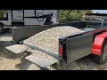 Gravel Hauling Trailer - Spread and Unload Gravel Easily